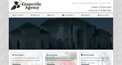 Desktop Screenshot of grapevilleagency.com